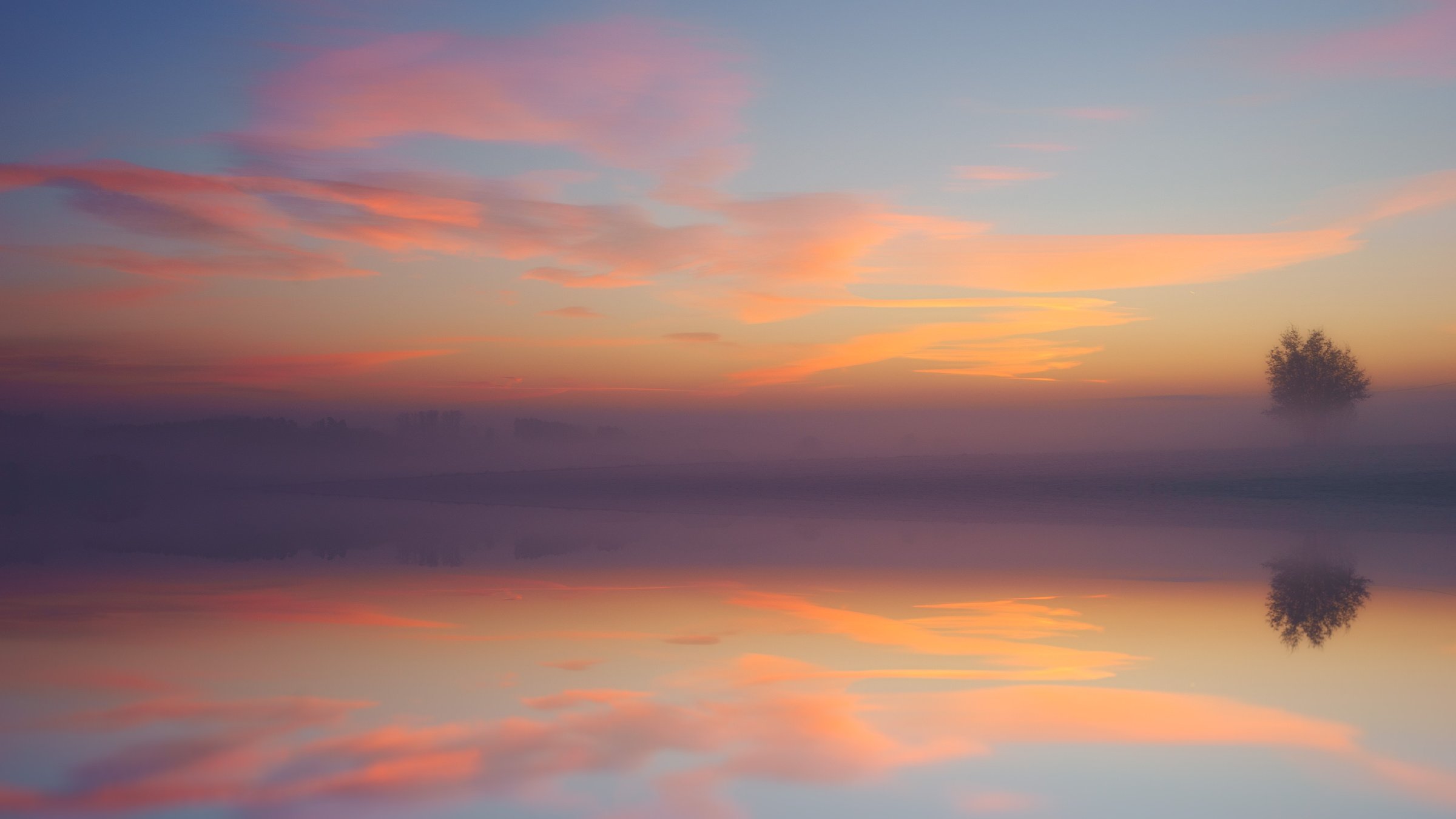 Sunset Reflection on the Lake